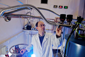 Experimenting with the latest equipment