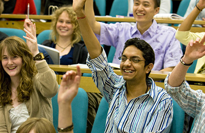 Course and study changes Students in lecture theatre